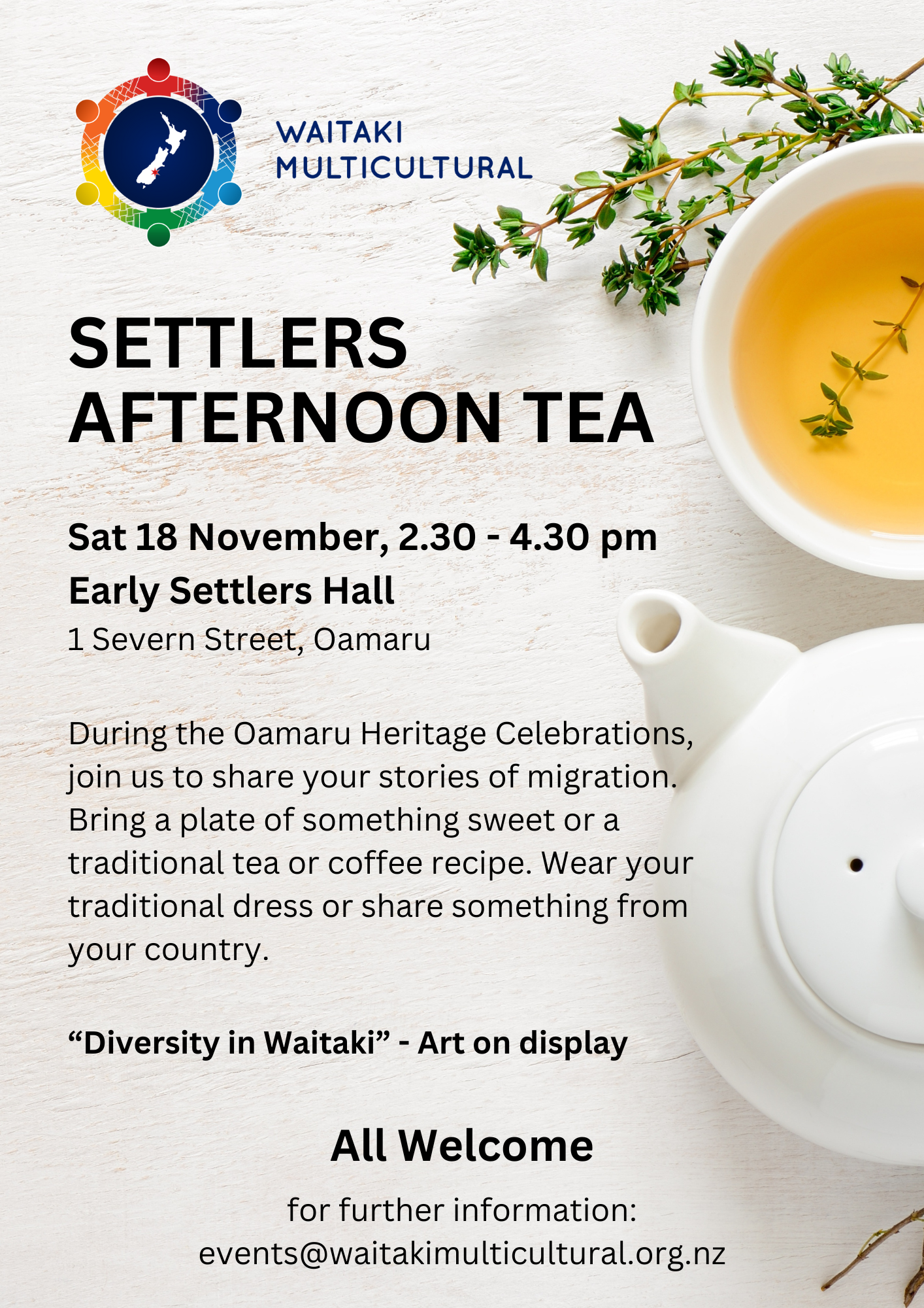 Settlers Afternoon Tea Poster