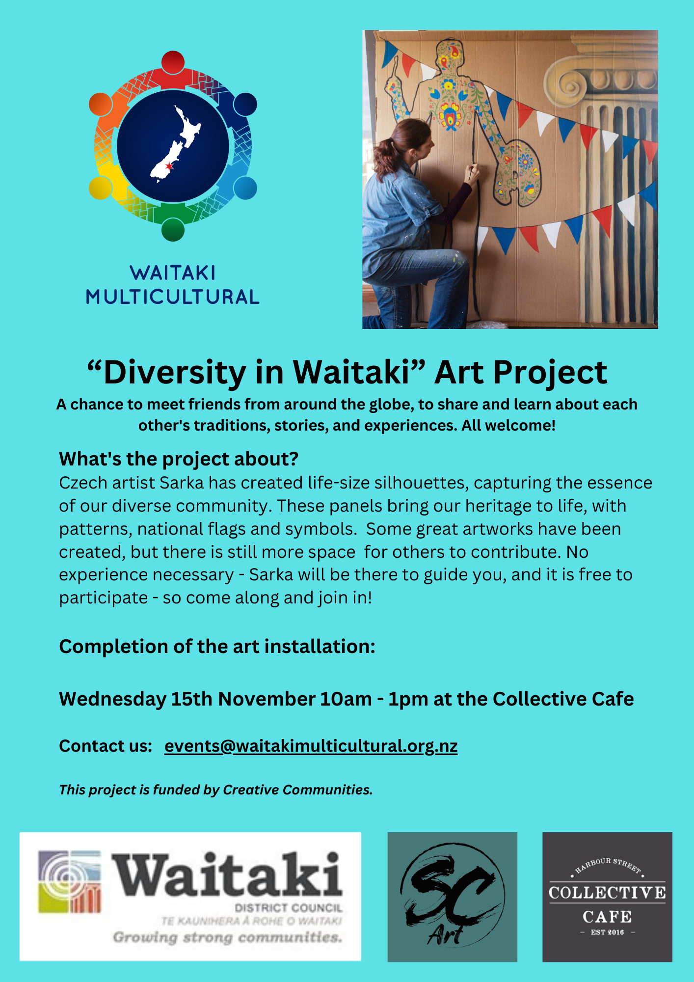 Diversity in Waitaki Arts Project Poster
